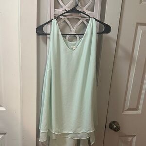 Elegant Mint Green Sleeveless Blouse